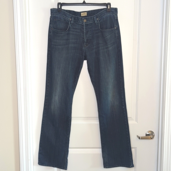HUDSON Clifton Flap Pocket Bootcut Jeans Wickman Wash Men's 36 - Picture 10 of 16